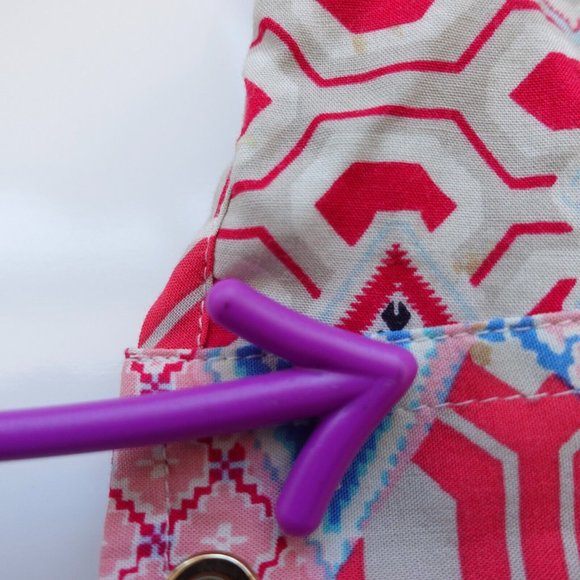 Talbots Top Womens 1X Red Western Shirt Aztec Boho Allover Patchwork Petites - Picture 9 of 12